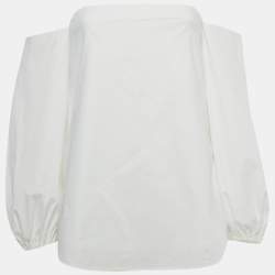 Pre Owned Theory White Cotton Laureema Top S