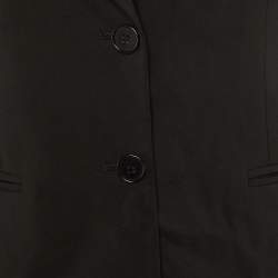 Pre Owned Theory Black Wool Single Breasted Blazer S