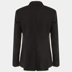 Pre Owned Theory Black Wool Single Breasted Blazer S