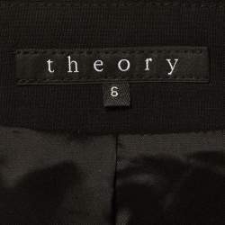 Pre Owned Theory Black Wool Single Breasted Blazer S