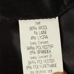 Pre Owned Theory Black Wool Single Breasted Blazer S