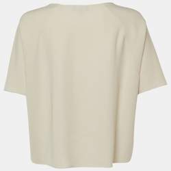 Pre Owned توب ثيوري كريب إكرو بقصة مريحة صغير