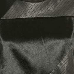 مملوكة مسبقًا Theory Black Leather and Cotton Sweatshirt S