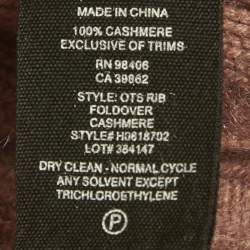 Pre Owned Theory Pink Rib Knit Off-Shoulder Sweater M