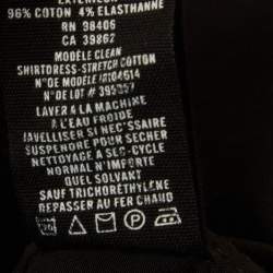 مملوكة مسبقًا فستان ثيوري أسود قطن بأكمام طويلة مقاس صغير - سمول