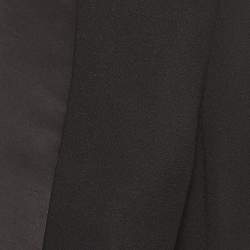 Pre Owned جاكيت بليزر شال ثيوري كريب مفتوح من الأمام أسود مقاس متوسط (إم)