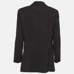 مملوكة مسبقًا Theory Black Wool Regular Fit Blazer M