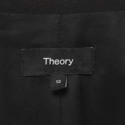 مملوكة مسبقًا Theory Black Wool Regular Fit Blazer M