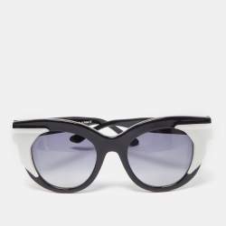 Thierry Lasry Black/White Gradient Slutty 29 Wayfarer Sunglasses