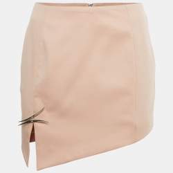 مملوكة مسبقًا Thiery Mugler x H&M Pink Gabardine Asymmetric Mini Skirt S