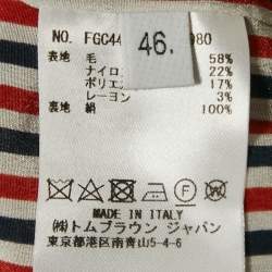 Thom Browne Black Tweed Raw Edge Mini Skirt L
