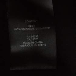 Tibi Black Silk Cut Out Shoulder Tunic Top XS