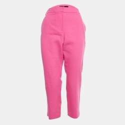 Pre Owned Tibi Pink Cotton Formal Trousers L