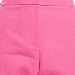 Pre Owned Tibi Pink Cotton Formal Trousers L