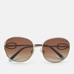 مملوكة مسبقًا Tiffany & Co. Brown Gradient TF3065 Aviators Sunglasses