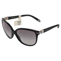 Pre Owned Tiffany & Co. Black Gradient TF 4064 Cat Eye Sunglasses