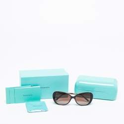 Pre Owned Tiffany & Co. Brown/Blue TF4156 Rectangle Gradient Sunglasses