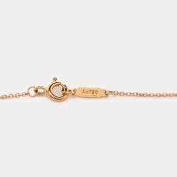 Pre Owned Tiffany & Co. 18k Rose Gold Pendant Chain
