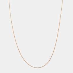 Pre Owned Tiffany & Co. 18k Rose Gold Pendant Chain