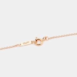 Pre Owned Tiffany & Co. Daisy Key Diamond 18K Rose Gold Pendant Necklace