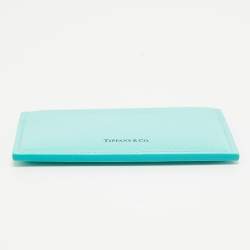 Pre Owned Tiffany & Co. Blue Leather Card Holder