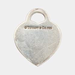 Pre Owned Tiffany & Co. I Love You Heart Tag Sterling Silver Pendant Charm