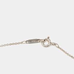 Pre Owned Tiffany & Co. Heart Key Sterling Silver Necklace