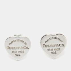 Tiffany & Co. Return to Tiffany Heart Tag Sterling Silver Earrings
