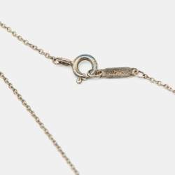 Pre Owned Tiffany & Co. Return To Tiffany Sterling Silver Heart Tag Pendant Necklace