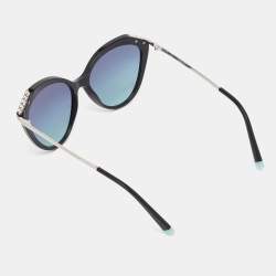 Tiffany & Co. Black/Blue Gradient Crystals Cat Eye Sunglasses