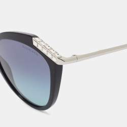 Tiffany & Co. Black/Blue Gradient Crystals Cat Eye Sunglasses