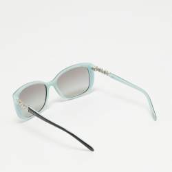 Pre Owned Tiffany & Co. Black Gradient TF 4090-B Crystal Embellished Square Sunglasses