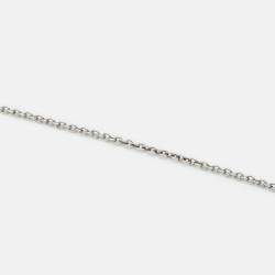 Pre Owned Tiffany & Co. Return To Tiffany Blue Enamel Double Heart Tag Sterling Silver Pendant Necklace