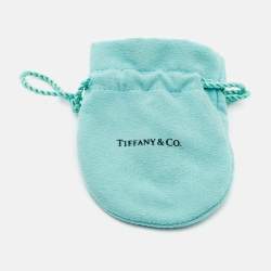 Pre Owned Tiffany & Co. Return To Tiffany Blue Enamel Double Heart Tag Sterling Silver Pendant Necklace