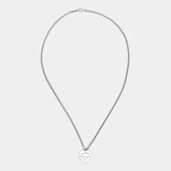 Pre Owned Tiffany & Co. Return To Tiffany Heart Tag Sterling Silver Pendant Necklace