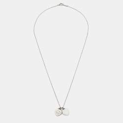 Tiffany & Co. Return To Tiffany Double Heart Tag Sterling Silver Pendant Necklace
