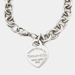 Tiffany & Co. Return to Tiffany Sterling Silver Heart Tag Bracelet