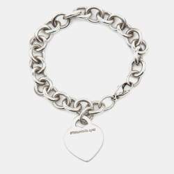 Tiffany & Co. Return to Tiffany Sterling Silver Heart Tag Bracelet