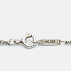 Pre Owned Tiffany & Co. Return To Tiffany Sterling Silver Heart Tag Bracelet
