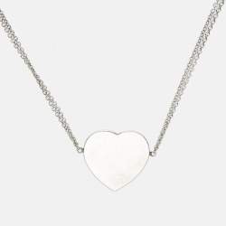 Pre Owned Tiffany & Co. Return To Tiffany Sterling Silver Heart Tag Bracelet