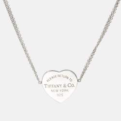 Pre Owned Tiffany & Co. Return To Tiffany Sterling Silver Heart Tag Bracelet