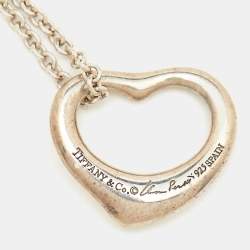 Pre Owned Tiffany & Co. Elsa Peretti Open Heart Sterling Silver Necklace