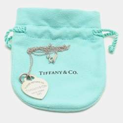Pre Owned Tiffany & Co. Return To Tiffany Heart Tag Sterling Silver Pendant Necklace
