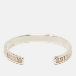 Pre Owned Tiffany & Co. Atlas Sterling Silver Open Cuff Bracelet