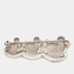 Pre Owned Tiffany & Co. Three Ducks Sterling Silver Brooch