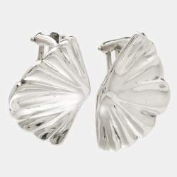 Pre Owned Tiffany & Co. Shell Sterling Silver Earrings