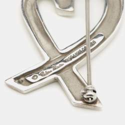 Pre Owned Tiffany & Co. Paloma Picasso Heart Sterling Silver Brooch