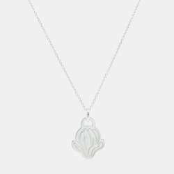 Tiffany and Co. "Go Women" Sterling Silver Pendant Necklace