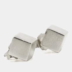 Pre Owned Tiffany & Co. Cube Sterling Silver Stud Earrings