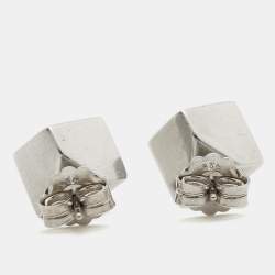 Pre Owned Tiffany & Co. Cube Sterling Silver Stud Earrings